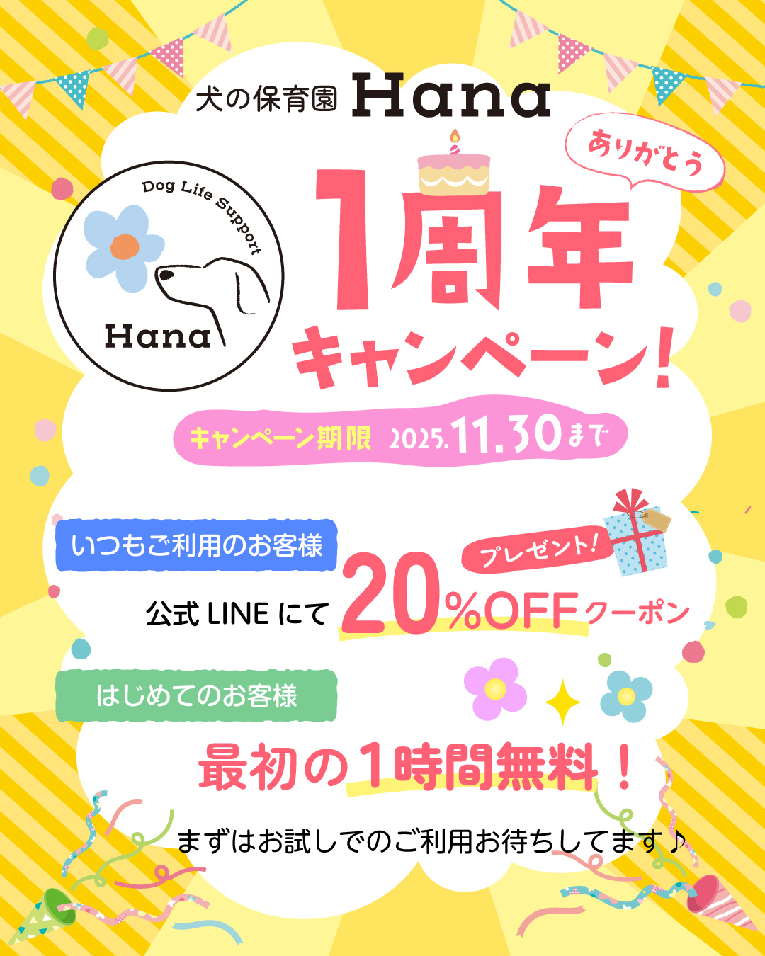 １周年キャンペーン